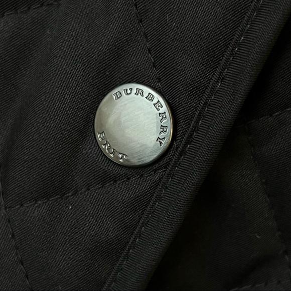 Burberry Brit Black Quilted Jacket w/ Nova Plaid Lining - Picture 10 of 12